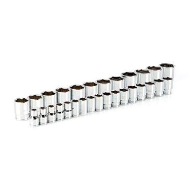 Imagem de TEKTON Conjunto de soquetes de 6 pontos para chave de 1/2 polegadas, 29 peças (10-38 mm) | SHD92010