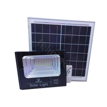 Imagem de Refletor Solar 60W Com Controle + Placa Solar Completo - Telintec