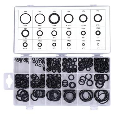 Imagem de 225PCS O Ring Assortment Sealing Washer Rings Rubber Sealing Gaskets Multifunctional O Washer Kit with Resealable Storage Box