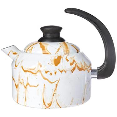 Imagem de Chaleira 14 Esmaltada Marmorizada Marrom - 1500 ml - Ewel
