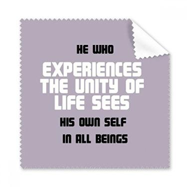 Imagem de See Youself in Beings Blessing Citação Culture Pano de limpeza de tela de telefone 5 peças