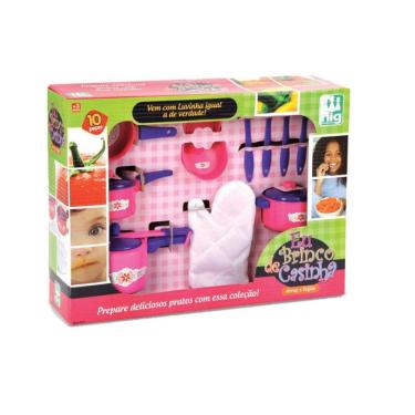 Imagem de Jogo De Cozinha Infantil Panelinhas Arroz E Feijão 10pçs Nig