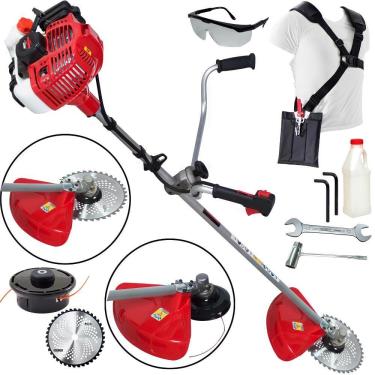 Imagem de Roçadeira Premium Kawashima KW4300L Com Motor M4300 43cc á Gasolina Forte e Econômica Ideal Para Cortes Rápidos e Precisos