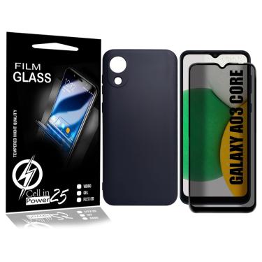 Imagem de Capinha + Película Privacidade Para Galaxy A03 Core A032 6.5 - Cell In Power25