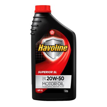 Imagem de Óleo Lubrificante Mineral Texaco Havoline Superior API SL SAE 20W-50 1L