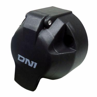 Imagem de Dni 8370 Tomada Para Engate 6 Polos Fêmea(fixa) Nylon Preta