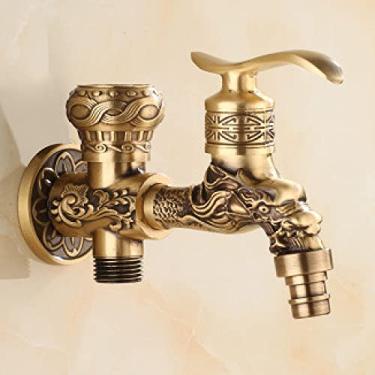 Imagem de Torneira decorativa de latão ao ar livre para jardim torneira antiga retrô máquina de lavar banheiro torneira varanda antigo esfregão torneiras de luxo, 15, china
