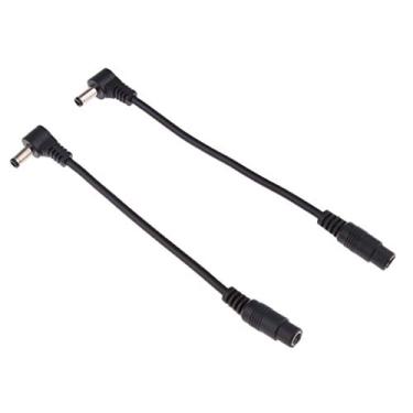 Imagem de 2x DC 5.5x2.1mm Soquete para Cabo Adaptador de Plugue 5.5mmx2.5mm