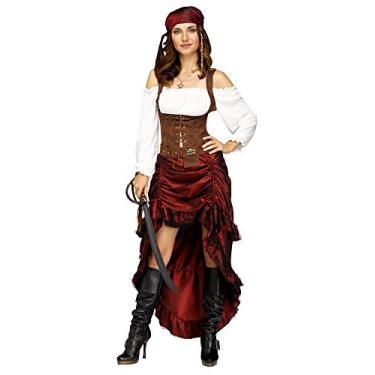 Imagem de Fun World - Fantasia adulta de rainha pirata, Multi, Small/Medium