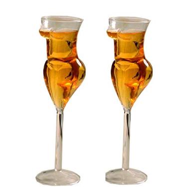 Imagem de Taça de vidro corporal de cristal, 2 pacotes coleção de taças de vinho/água copo para copo de coquetel de uísque de cerveja