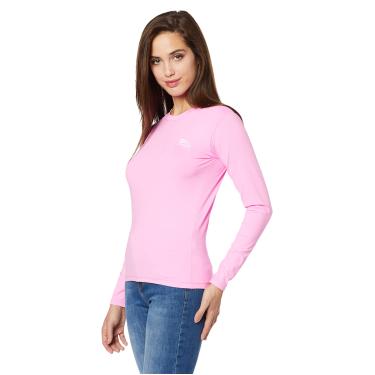 Imagem de Camiseta Praia Sol Piscina Proteção Solar UV 50+ - Adulto Feminina : Rosa Sorvete , Tam:: M , Unid