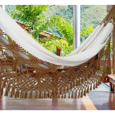 Imagem de Rede de Dormir Casal Ostra Bege Caramelo