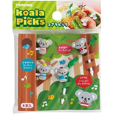 Imagem de Torune Palhetas de garfo de comida, acessórios de almoço Bento, palheta Koala, 4 peças