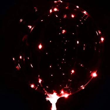 Imagem de Balão Bubble LED Cores (Transparente + LED Vermelho)