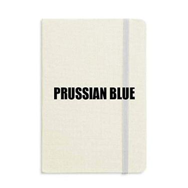 Imagem de Caderno com nome da cor azul da Prússia capa dura diário clássico presente A5