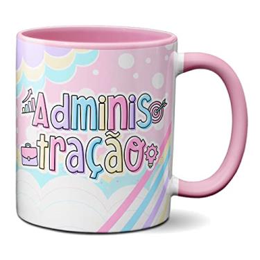 Imagem de Caneca Administração Criativa Fofa Administradora Profissão (Rosa)