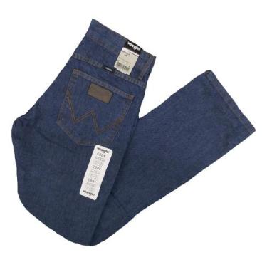 Imagem de Calça Jeans Wrangler Masculina Tradicional Cintura Média 100% Algodão.