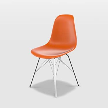Imagem de CADEIRA EAMES PP LARANJA TOWER-CROMADO