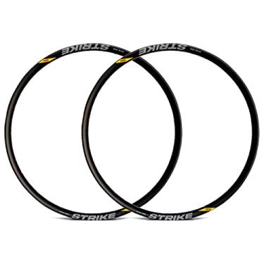 Imagem de Kit 2 Aros Rodas 29/32 Furos Tubeless Ready Cross Country Enduro Valvula Presta Strike Pro Vzan