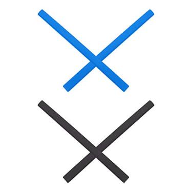 Imagem de Mryok Meias de substituição para óculos Oakley Tincup/Tincup 0.5/Pitchman/Wheel House OX8050 OX8096 OX8105 OO9439 - Opções, Azul celeste e preto, One Size