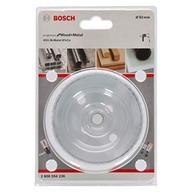 Imagem de Bosch Progressor Serra Copo para Madeira e Metal com Encaixe Rápido, Branco/Preto, 92 mm
