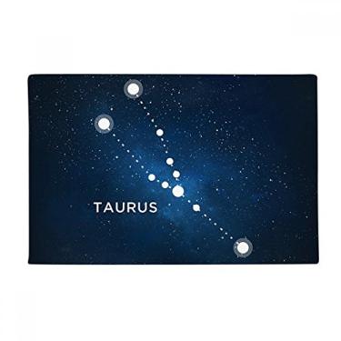 Imagem de DIYthinker Tapete de chão do signo do zodíaco da constelação Taurus Tapete antiderrapante para porta de banheiro