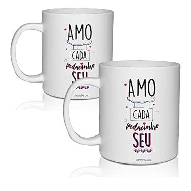 Imagem de Kit 2 Canecas Personalizadas Acrílico Pedacinho - Para Dia dos Namorados