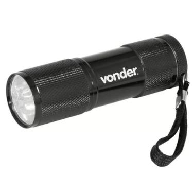 Imagem de Lanterna Alumínio 9 Leds Pilha camping residências