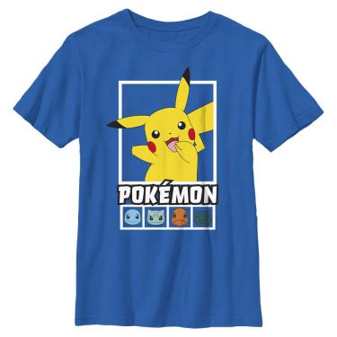 Imagem de Camiseta de manga curta Pokémon Kids Squares Team Boys, Roy