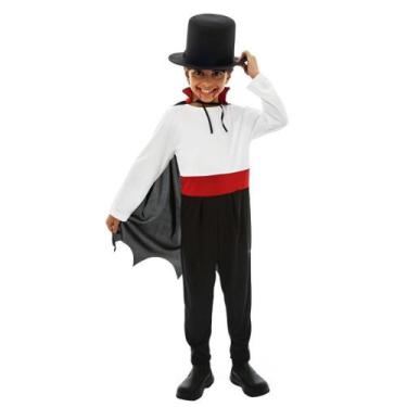 Fantasia de halloween infantil masculino vampiro conde dracula: Com o  melhor preço