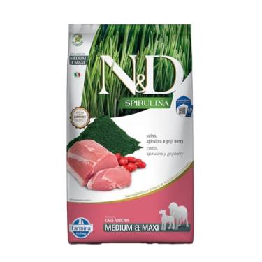 Imagem de Ração N&D Spirulina Para Cães Adultos Medium/Maxi Suino 10,1Kg