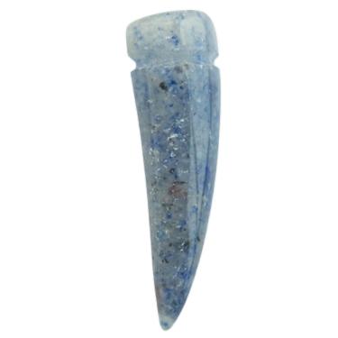 Imagem de Pingente Quartzo Azul Dente de Dragão Difusor Aromaterapia