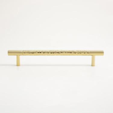 Imagem de Puxadores e maçanetas de porta de armário de latão maciço dourado para móveis, armário, gaveta, puxador em T, feito à mão, C, 4917,160, PVD, chui