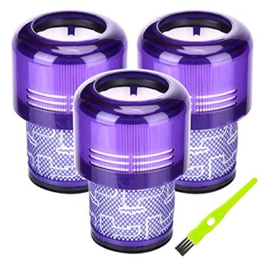 Imagem de Filtros de substituição para Dyson V11 Animal, V11 Torque Drive, V11 Extra Vacuum 3 filtros de substituição para V15 Detect V15s Detect Submarine Vacuums Replace Part # 970013-02