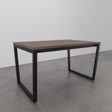 Imagem de Mesa de Jantar 135x90cm Estilo Industrial Concept CabeCasa MadeiraMadeira Ameixa Negra/Preto