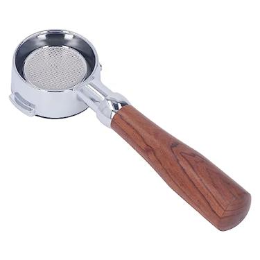 Imagem de Portafilter de café, Tela de Filtro de Camada única Resistência à Corrosão Portafilter Sem Fundo Boa Compatibilidade para Máquinas de café de Orelha Dupla de 54 Mm (E Círculo