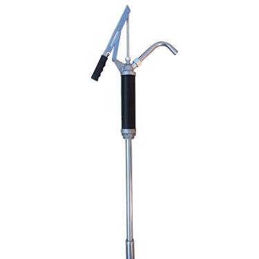 Imagem de EXXO TOOLS Bomba de cilindro de alavanca – Bomba de tambor de 15 a 15 galões, bomba de barril de aço resistente para tambor de galão para óleo de motor fluido à base de óleo, óleo de motor a diesel querosene galão, bomba dispensadora