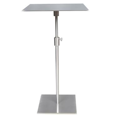 Imagem de Mesa Lateral Elevatória De Metal, Mesa Final Para Espaços Pequenos, Mesa Lateral Estreita Com Processo De Pintura Metálica Para Sala De Estar E Quarto (Color : Silver, Size : STYLE 2)