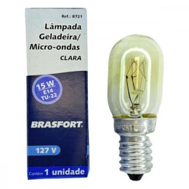 Imagem de Lampada Para Geladeira/Fogao/Lustre Brasfort 15Wx127v. Clara E-14