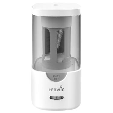 Imagem de Daconovo Apontador de lápis elétrico automático com parada automática de 3 pontas e nitidez ajustável de nitidez rápida para lápis de 6-12 mm para estudantes artistas Home School Material de escritór