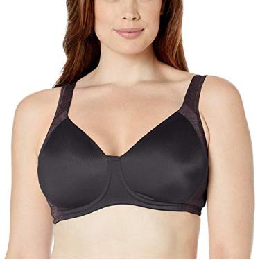 Imagem de Playtex Sutiã feminino com aro 18 Hour No Poke No Dig US4698, Preto, 46DDD