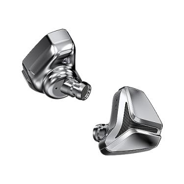 Imagem de HiFiGo Monitores intra-auriculares Muse HiFi The East 6 Flagship 1DD 10 mm, driver dinâmico único IEMs intra-auriculares com unidade magnética dupla Tesla 2.0 (3,5 mm)