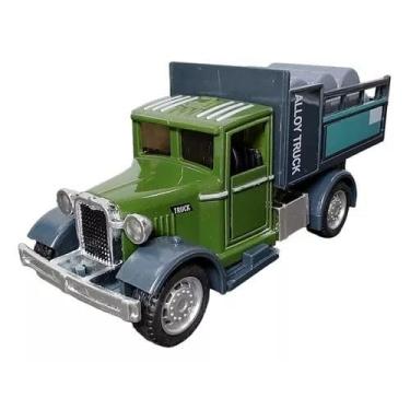 Imagem de Power Toys TECH - Miniatura Ford Antigo carga de Pneus - Carrinho de Ferro com Portas que Abrem e Pneus de Borracha