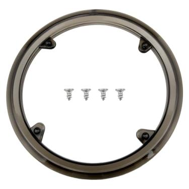 Imagem de Lovelysp Capa protetora preta para roda dentada de bicicleta com 4 furos, capa protetora de roda dentada para bicicleta com parafusos de montagem, rodas dentadas e pedaleiros, protetor de bicicleta,