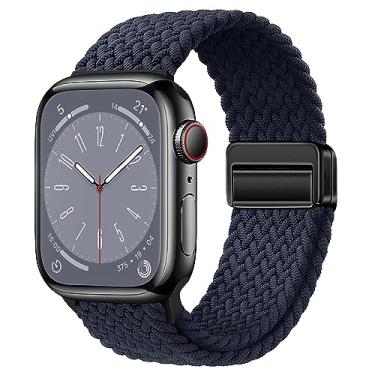 Imagem de Pulseiras de relógio de nylon esportivas compatíveis com Apple Watch séries 8/7/6/5/4/3/2/1/SE de nylon compatíveis com Apple Watch séries 8/7/6/5/4/3/2/1/SE