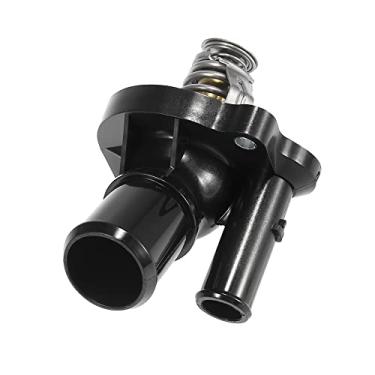 Imagem de A ABSOPRO Conjunto de carcaça do termostato de arrefecimento do motor 19301-PAA-306 para Ford Focus 2004-2015 Metal plástico preto