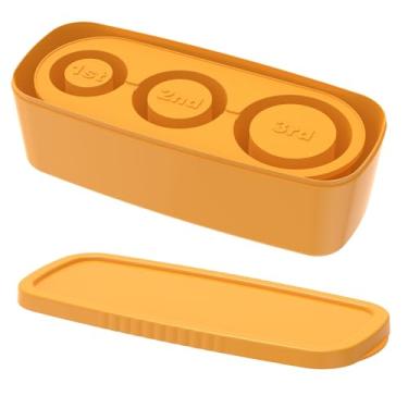 Imagem de Bandeja para copos, 3 moldes de cilindro oco para copos de 30-40 onças, silicone com tampa e caixa de armazenamento, fácil de liberar bandeja de cubos para fazer gelo para sucos, bebidas, café/3472 (