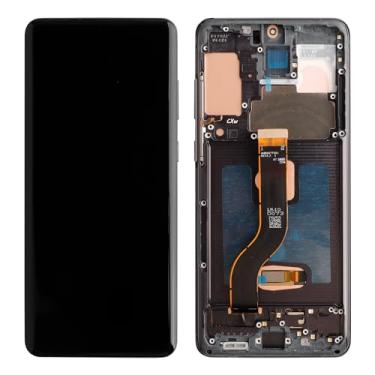 Imagem de Substituição de tela OLED compatível com Samsung Galaxy S20 Plus G985F G985F/DS G986F G986F/DS G986U G986B G986W (com moldura) Montagem digitalizador de tela LCD sensível ao toque com ferramentas de