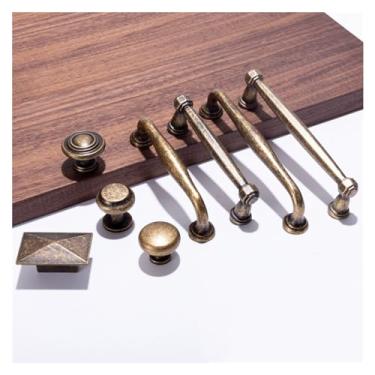 Imagem de OLOONG Ferragens para móveis puxadores de móveis antigos armário de sapatos armário guarda-roupa armário puxa ferragens liga de zinco maçanetas de gaveta de porta de cozinha puxador de móveis (cor: