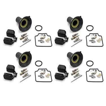 Imagem de Kit de reparo de carburador de scooter de motocicleta para GY6 125cc 150cc PD24 24 mm Slide com diafragma de êmbolo flutuante peças de reconstrução (4 conjuntos)